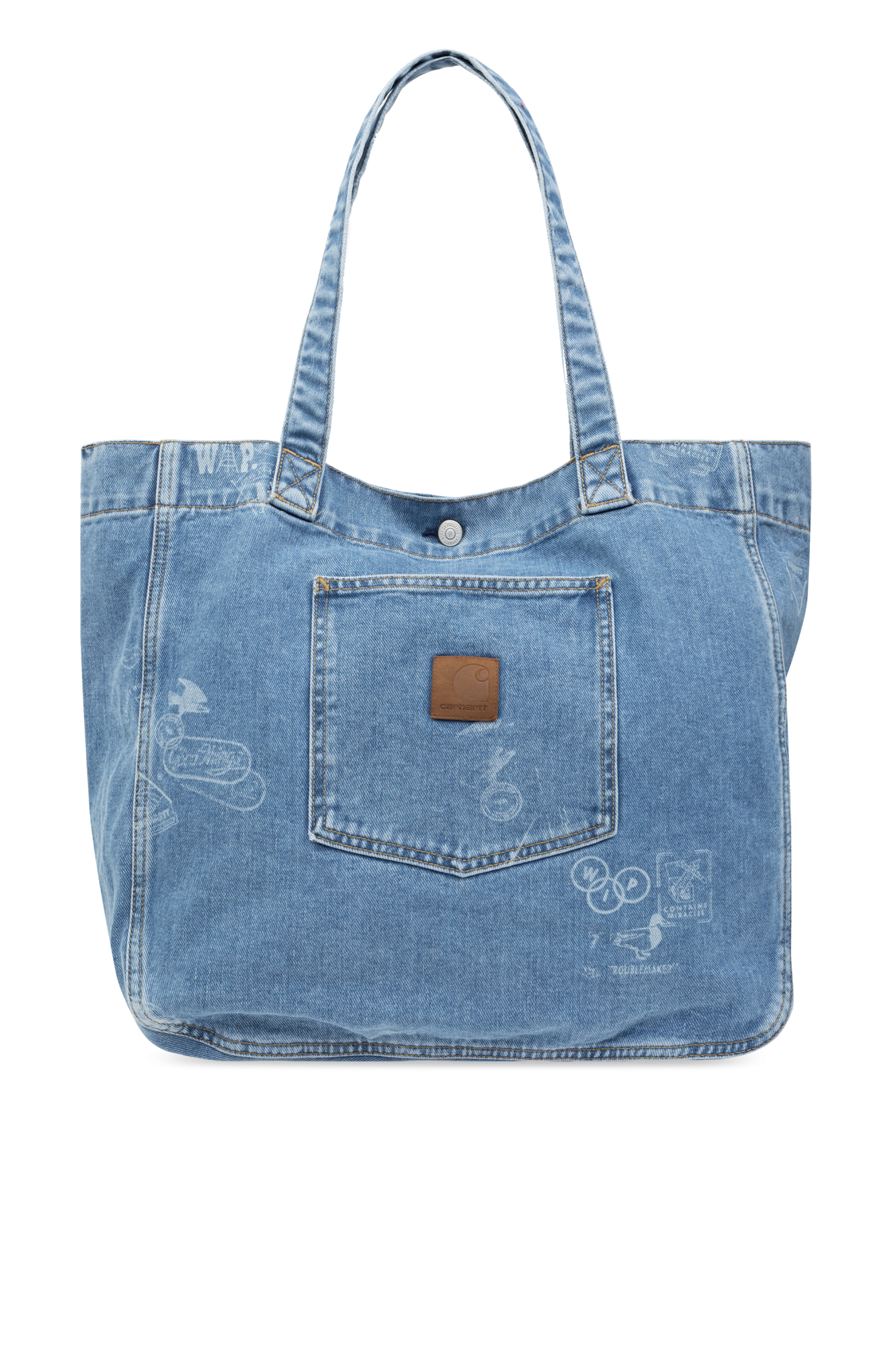 Blue Denim Shopper longchamp bag Carhartt WIP SchaferandweinerShops HK Susan woven tote longchamp bag